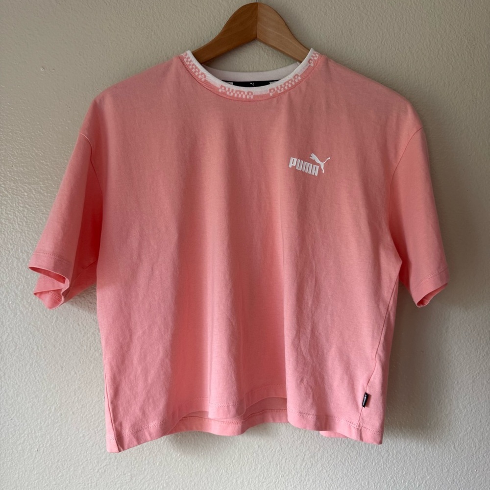❇️Puma Pink Cropped Tee 2 for $22❇️